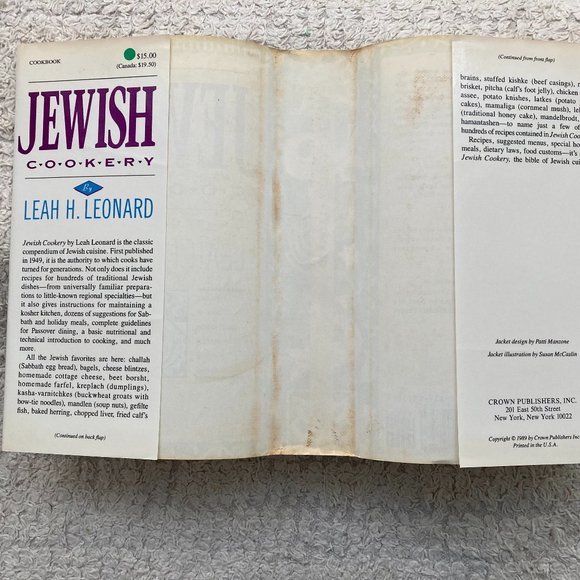 JEWISH COOKERY 1986 Jewish traditional Kosher Sabbath Passover +Holidays - Picture 11 of 11